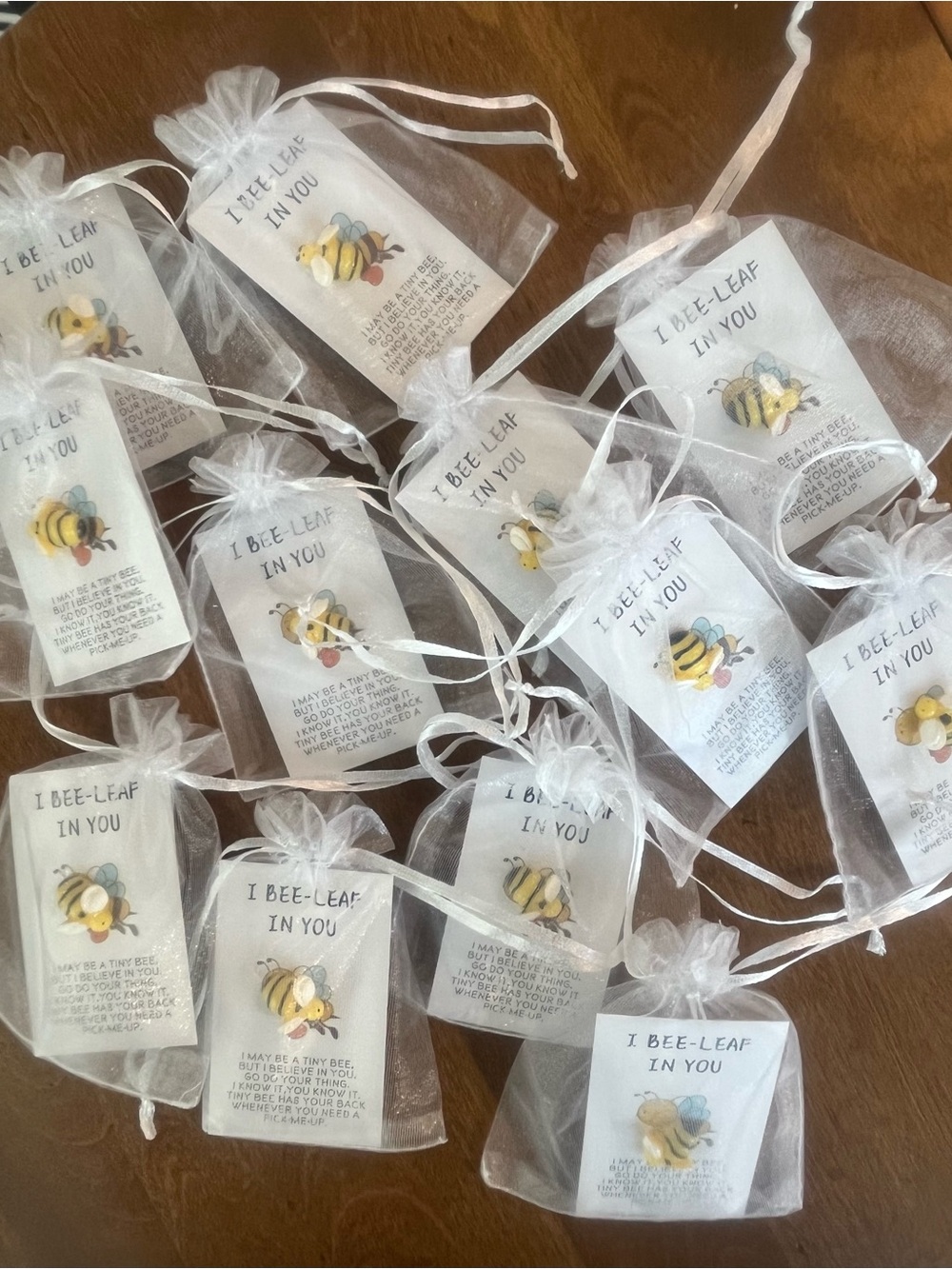 QTY 12 Cute Yellow Bee on Motivational Card NEW - Picture 2 of 2